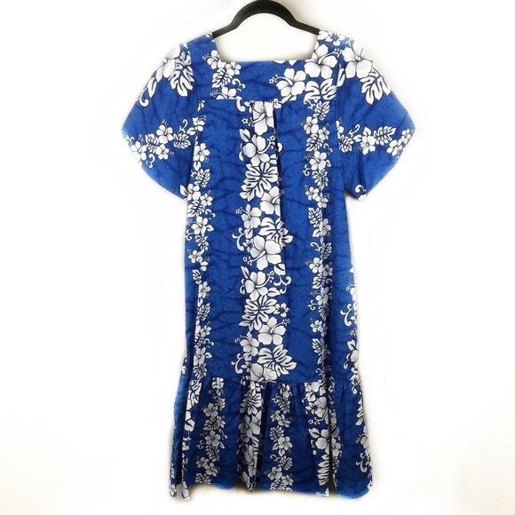 Vintage Hawaiian Togs Floral Hawaiian Midi Dress - Picture 4 of 9